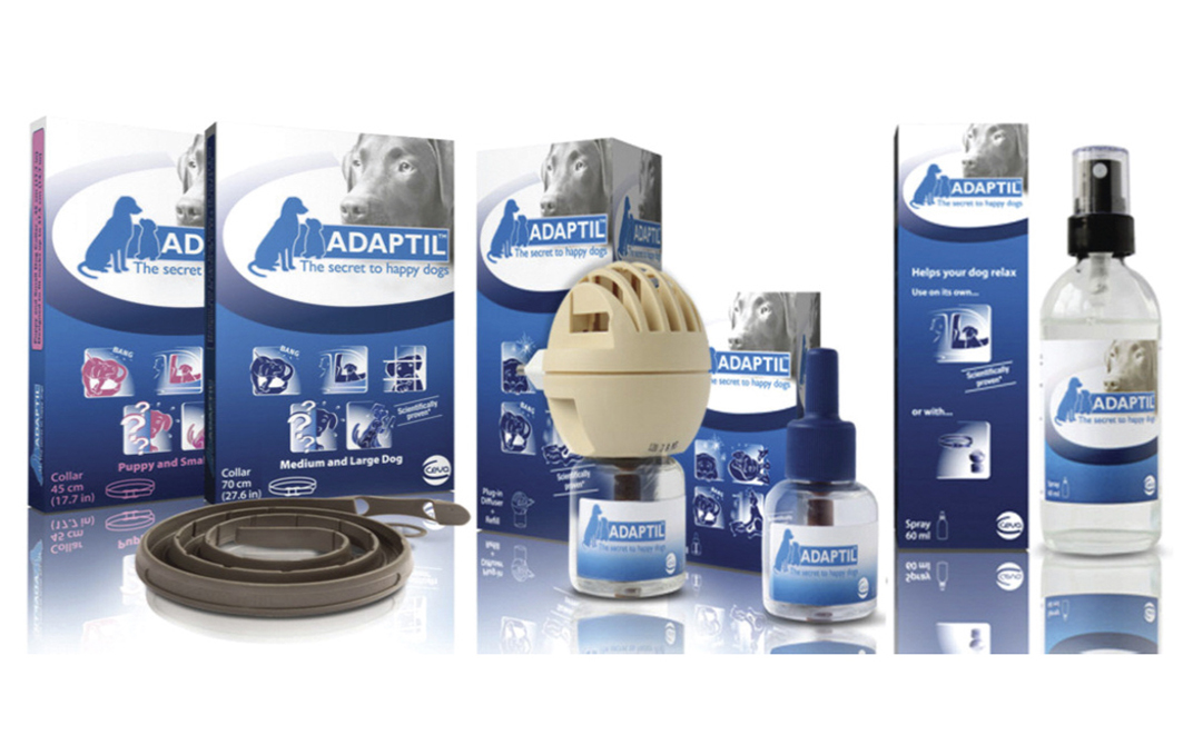 Fórmula patenteada, não medicamentosa, é uma réplica sintética do odor materno canino, que traz a sensação de segurança e proteção para os cães. Créditos: Divulgação Ceva