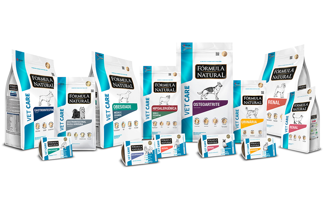Linha Fórmula Natural Vet Care da Adimax. Créditos: Divulgação Adimax 