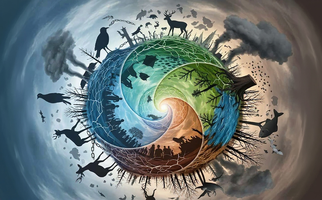 O único planeta possível para os seres humanos habitarem vem sendo transformado de paraíso em inferno, afetando todas as espécies que nele vivem. A baixa consciência da interconexão da saúde de todos os seres afeta a grande maioria da população humana. Créditos: One Image
