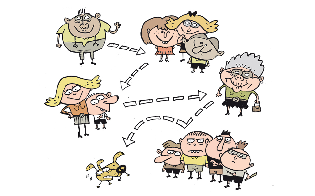 O falecimento de um responsável, o afeto de crianças e idosos, a tortura e a morte nas mãos da crueldade. 
Créditos: Fernando Gonsales 